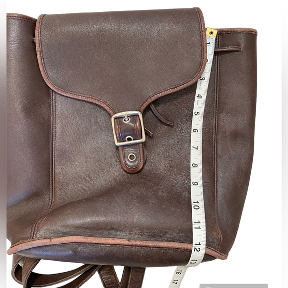 Coach Vintage Brown Leather Buckle Backpack 9064 - Picture 13 of 13